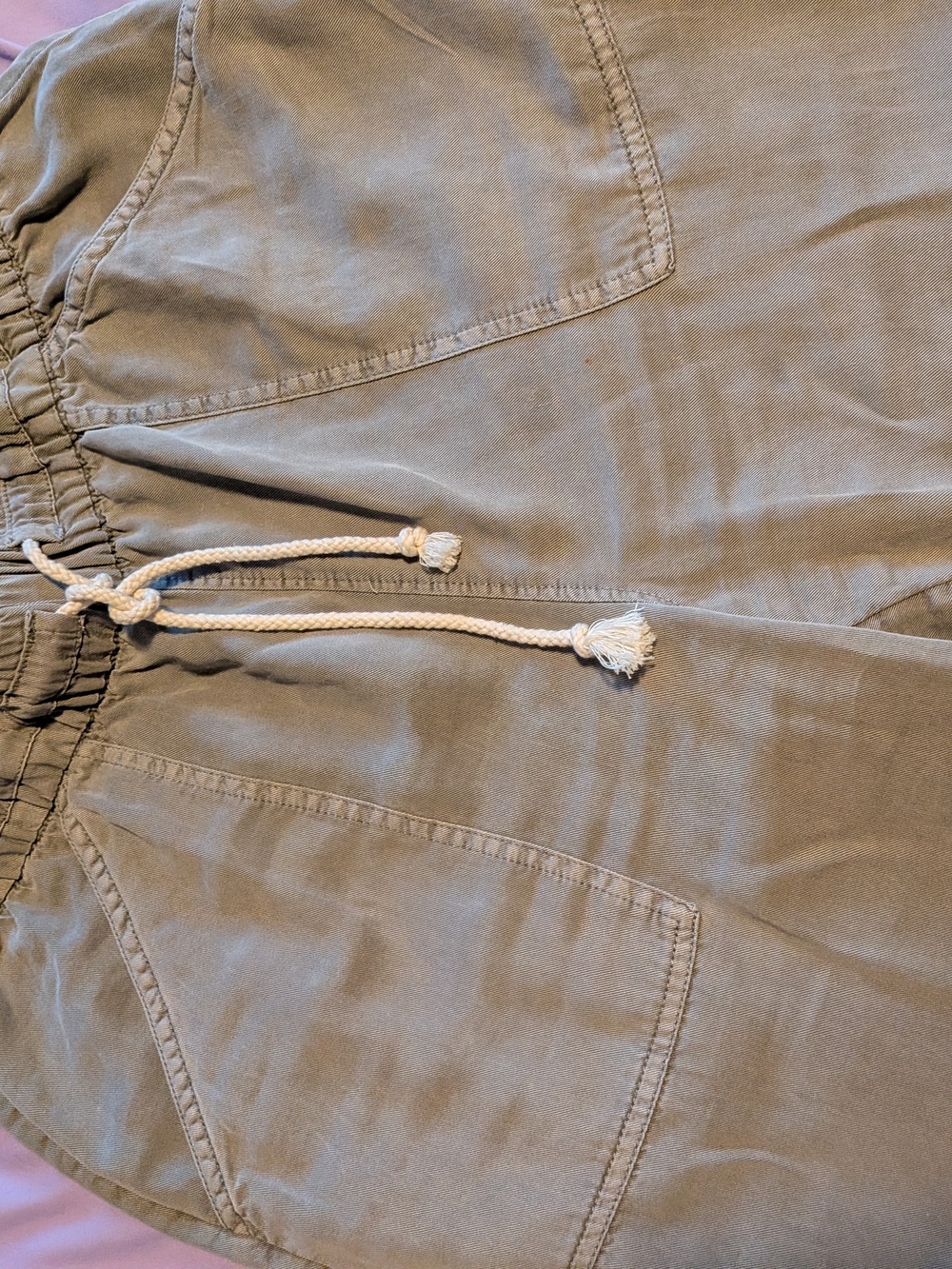 C&C California Olive Drawstring Waist Pants